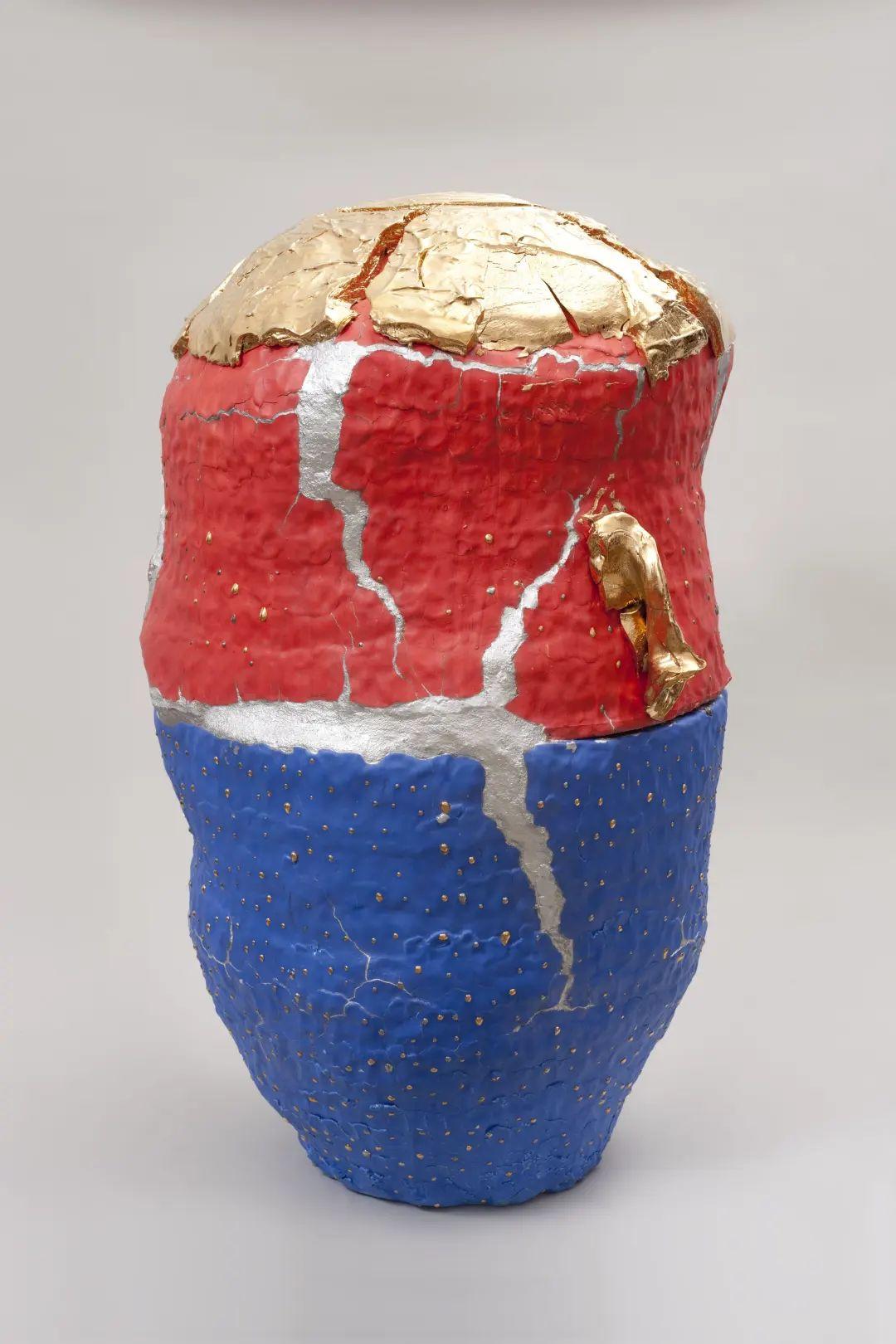 桑田卓郎 金彩 梅華皮 黄 茶碗 抹茶碗