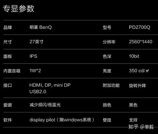 设计显示器不玩游戏哪款值得买27寸选2k还是4k戴尔u2719明基pd2700等