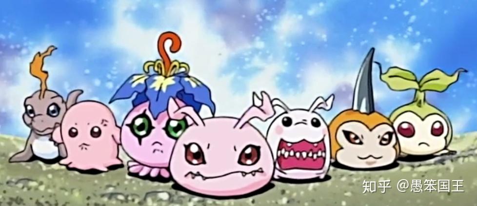 幼年期的数码宝贝们最开始遇到他们的时候,都是一些"婴儿"级的,没有