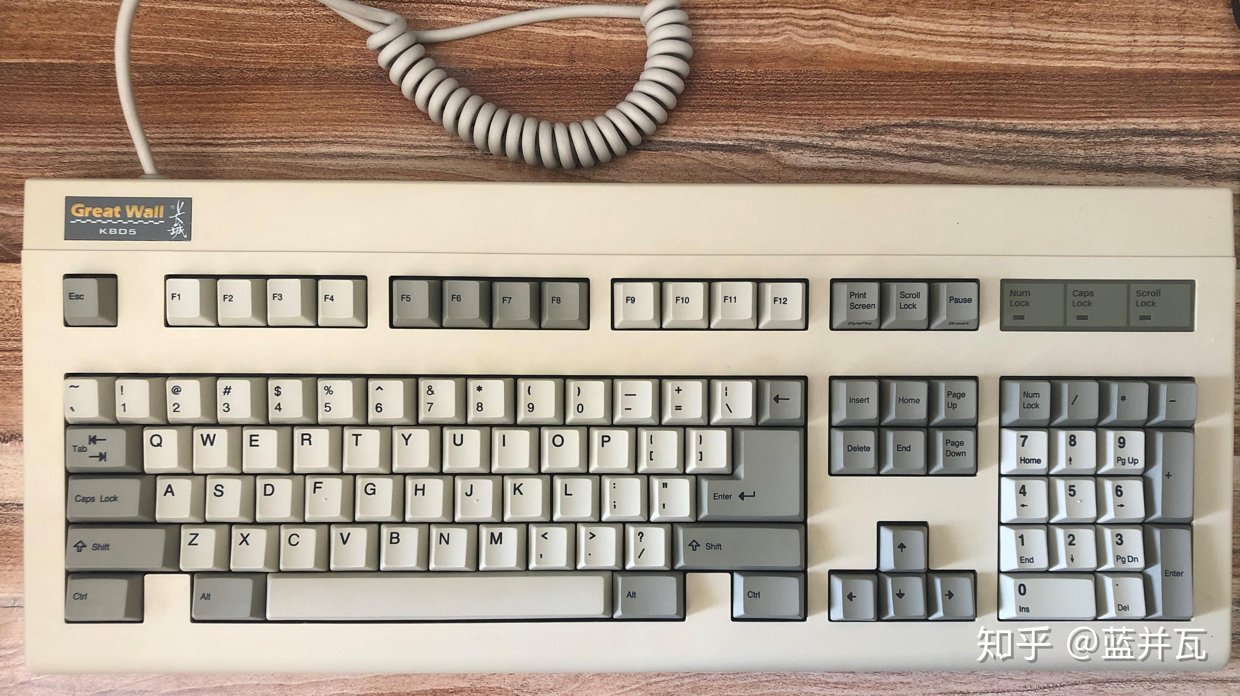 修复一把上个世纪的老机械键盘-长城kbd5