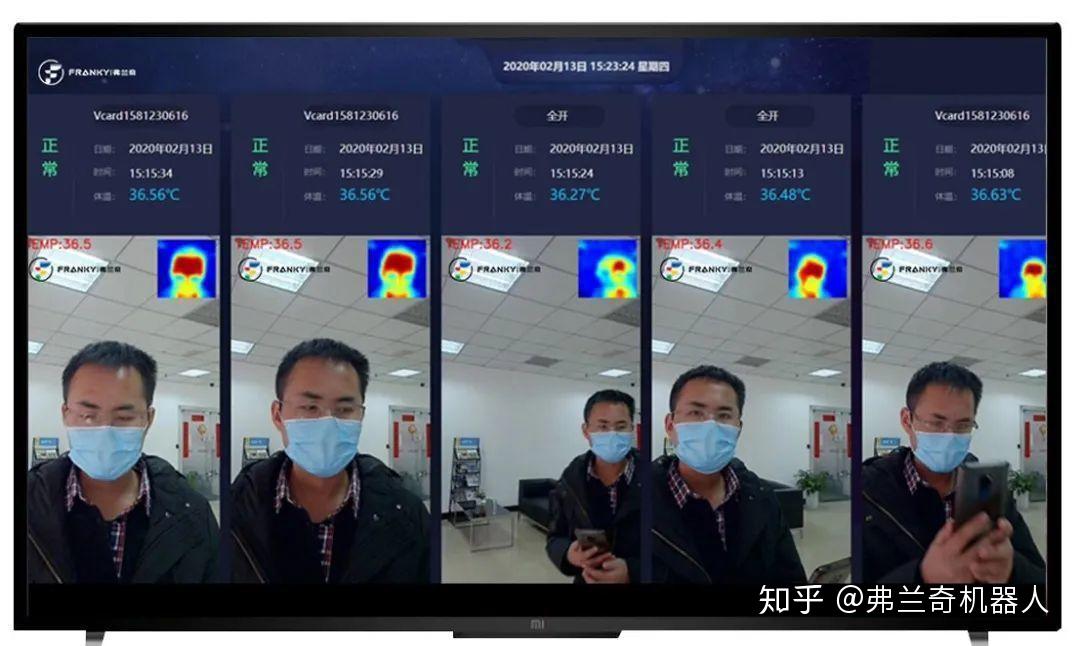 弗兰奇 | 云端人脸识别热成像测温一体机,高效解决"复工复学"难题