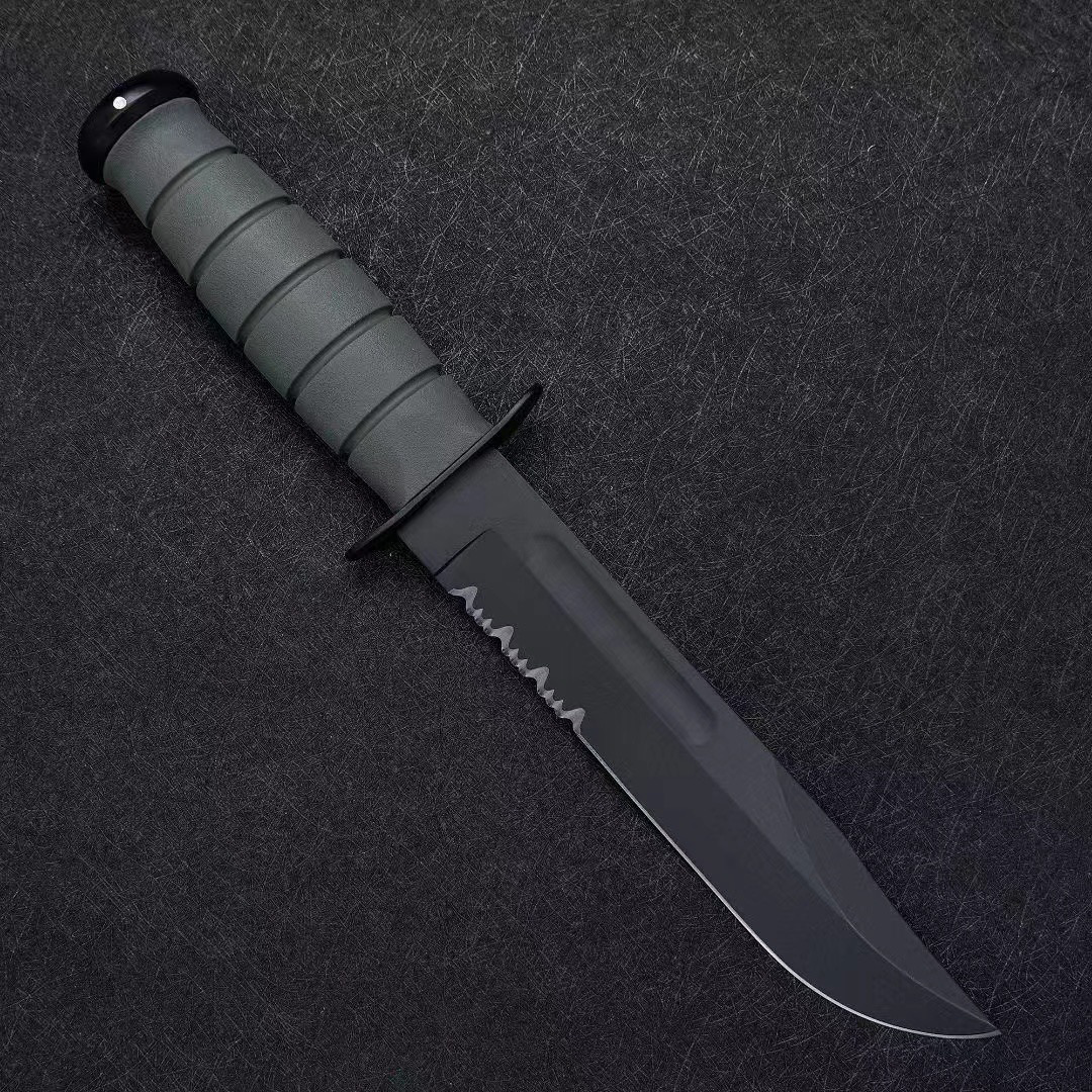 ka-bar卡巴 5011全刃/5012半齿 战术直刀 k鞘 - 知乎