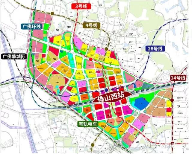 佛山西站樞紐新城規劃出爐7條軌道8所學校