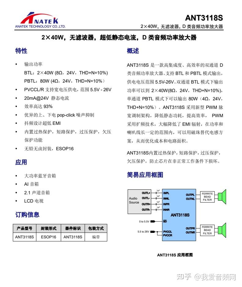 雅兰仕h8数字直播声卡音响采用安耐科ant3118s ant6803 ant2803解决