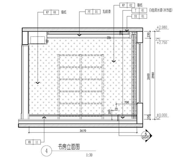 新手篇如何畫書房立面圖大綱