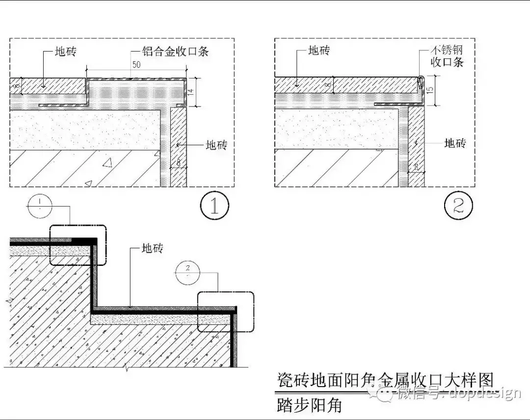 室内设计施工图深化004 - 4种金属条收口方式 - 知乎