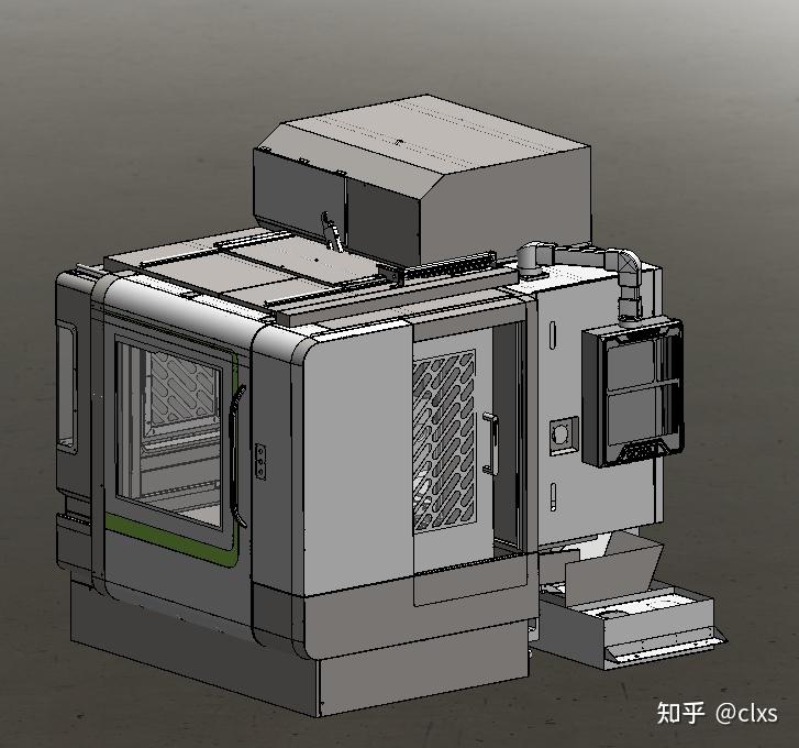 机床外钣金结构设计卧加