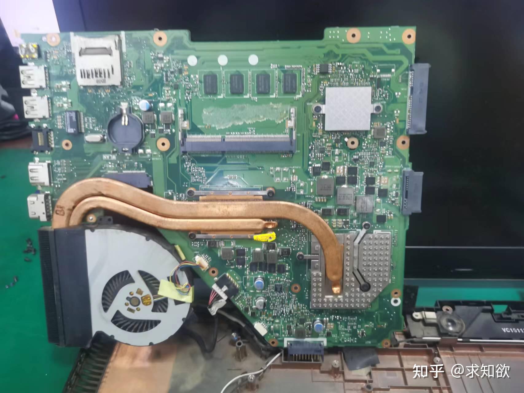 华硕fx50j 拆机 全拆 更换内存 更换硬盘 风扇 拆机