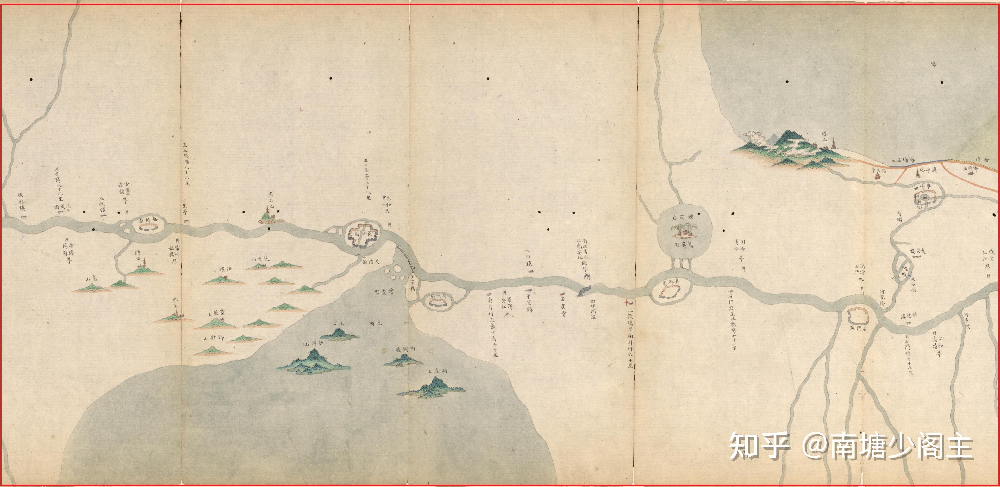 地图鉴定|《自江蘇至北京運河全圖》实为《四省運河水利泉源河道全圖》的残本 - 知乎