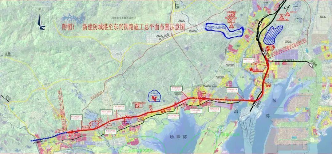 防城港至东兴将结束无铁路交通的历史,防东铁路取得重要进展