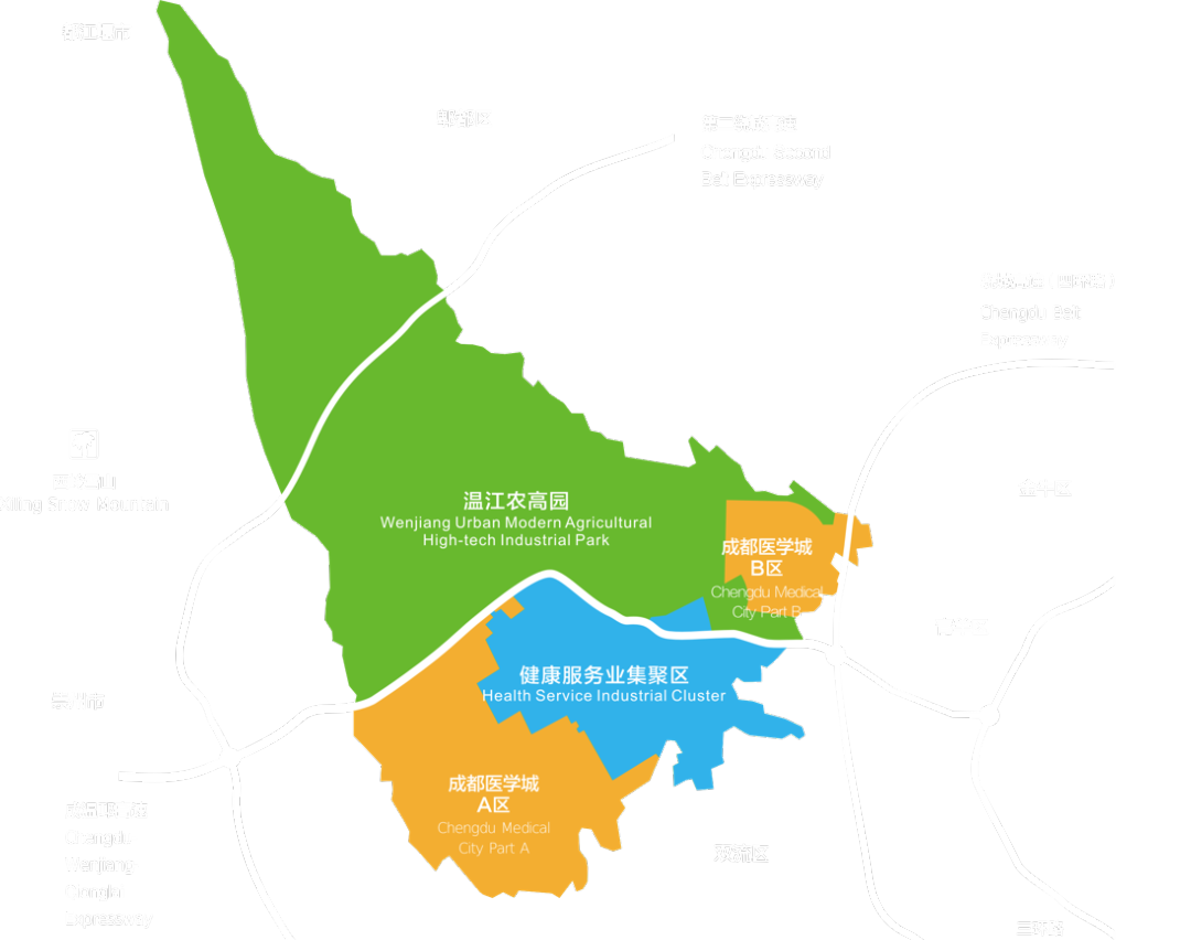 78 优化形成了成都医学城,温江农高园,健康服务业集聚区三大产业
