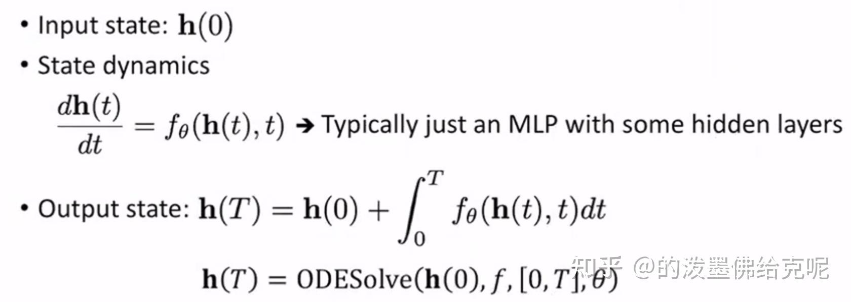 Neural ODE（Ordinary Differential Equations）/神经常微分方程 - 知乎
