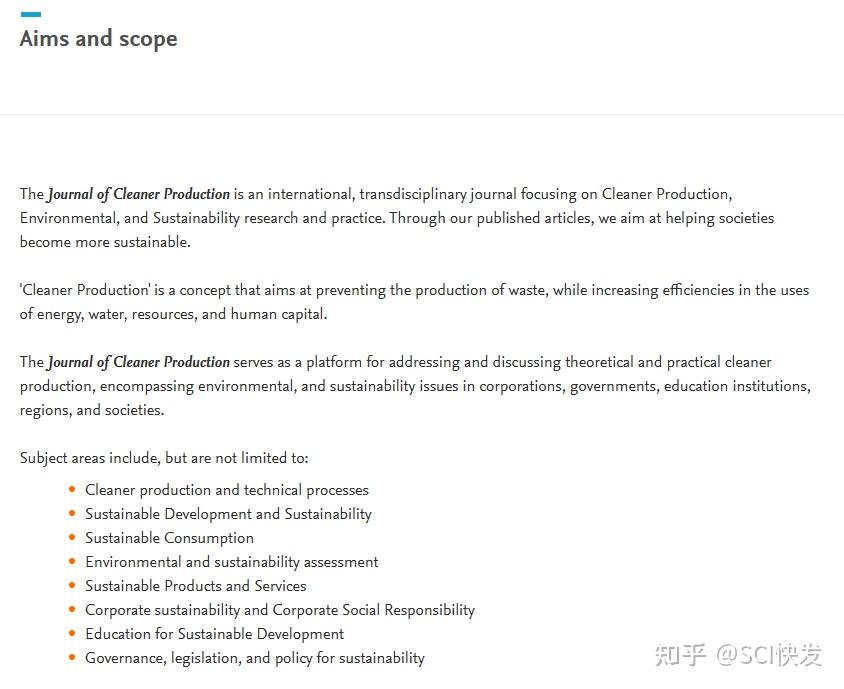 Sci journal of cleaner production 1 