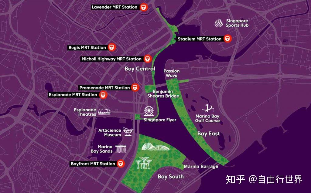 滨海湾花园地图图片
