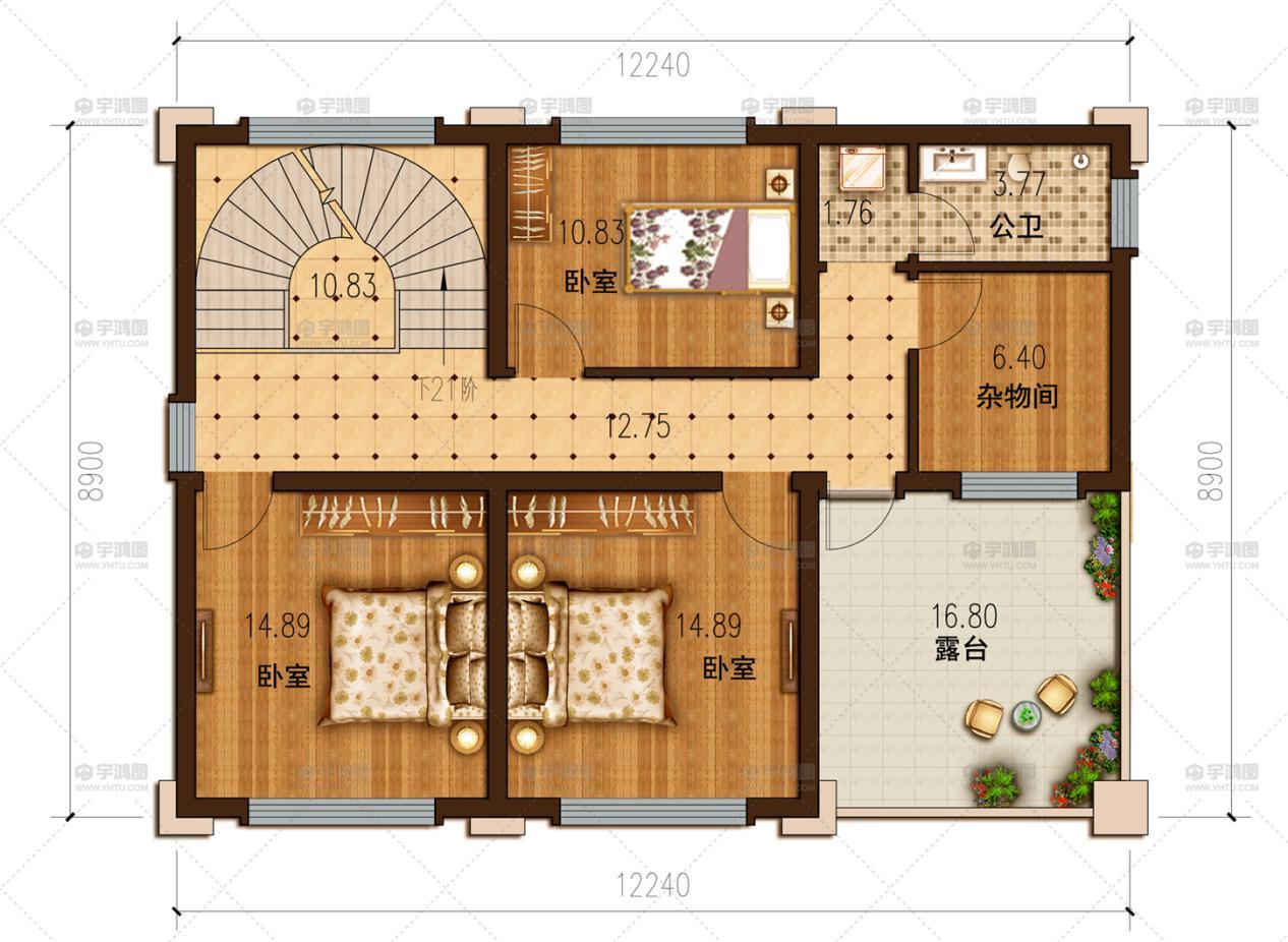 一百平的三层复式客厅别墅,造价三十万以内,来一套吗?