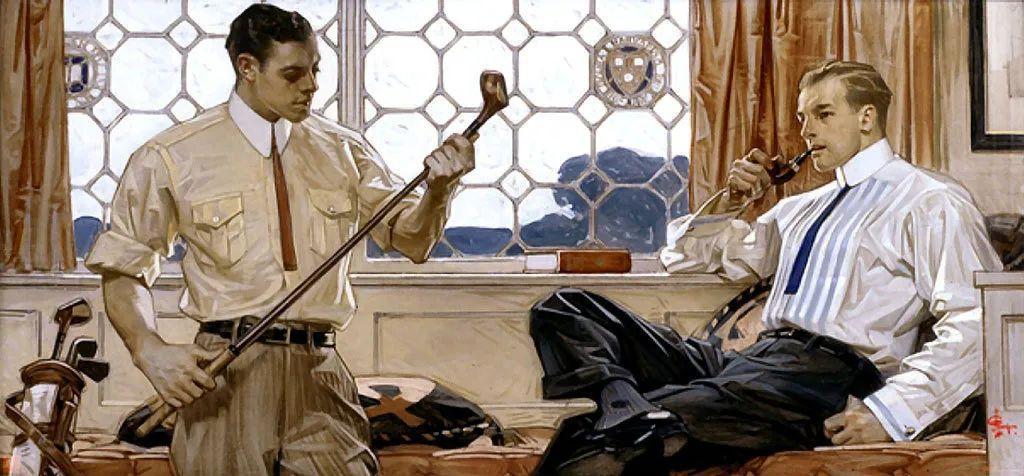 jcleyendecker67美国黄金时代绅士的品格性感又时髦插画分享