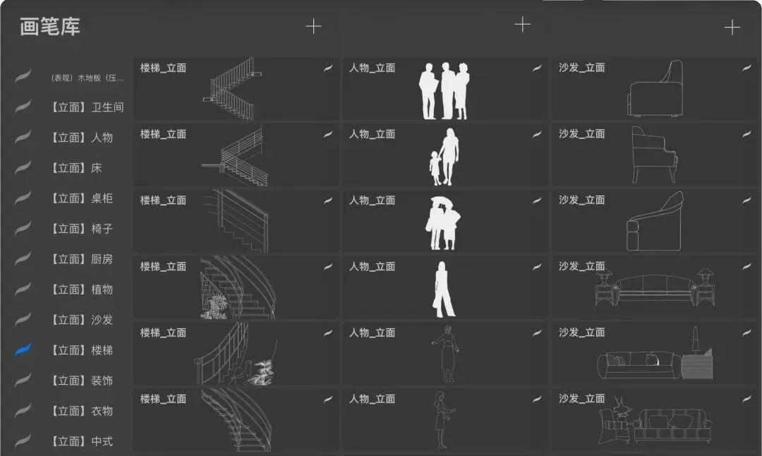 全网最强Procreate室内笔刷!效果图5分钟一张! - 知乎