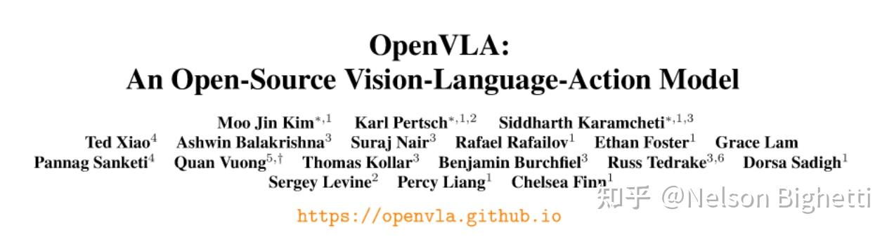 VLA系列(1): OpenVLA: An Open-Source Vision-Language-Action Model - 知乎