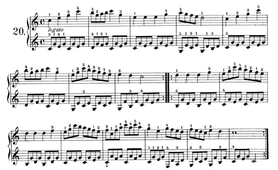 盘点车尔尼599必练曲目(附全套乐谱)