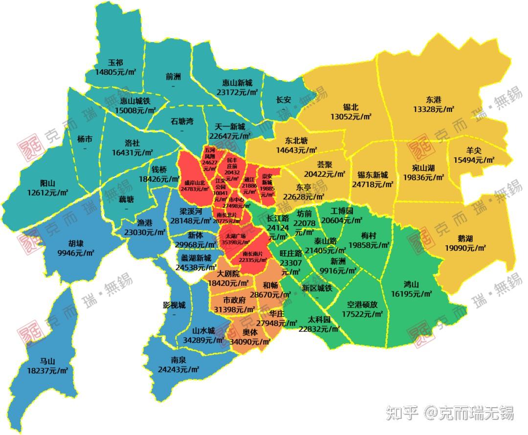 最新房价地图出炉！这个板块成交均价涨幅超50% - 知乎