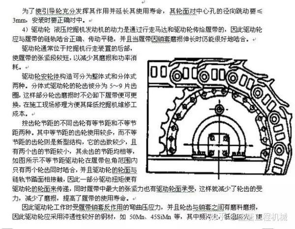 液压挖掘机的履带式行走装置使用一段时间后由于链轨销轴的磨损会使