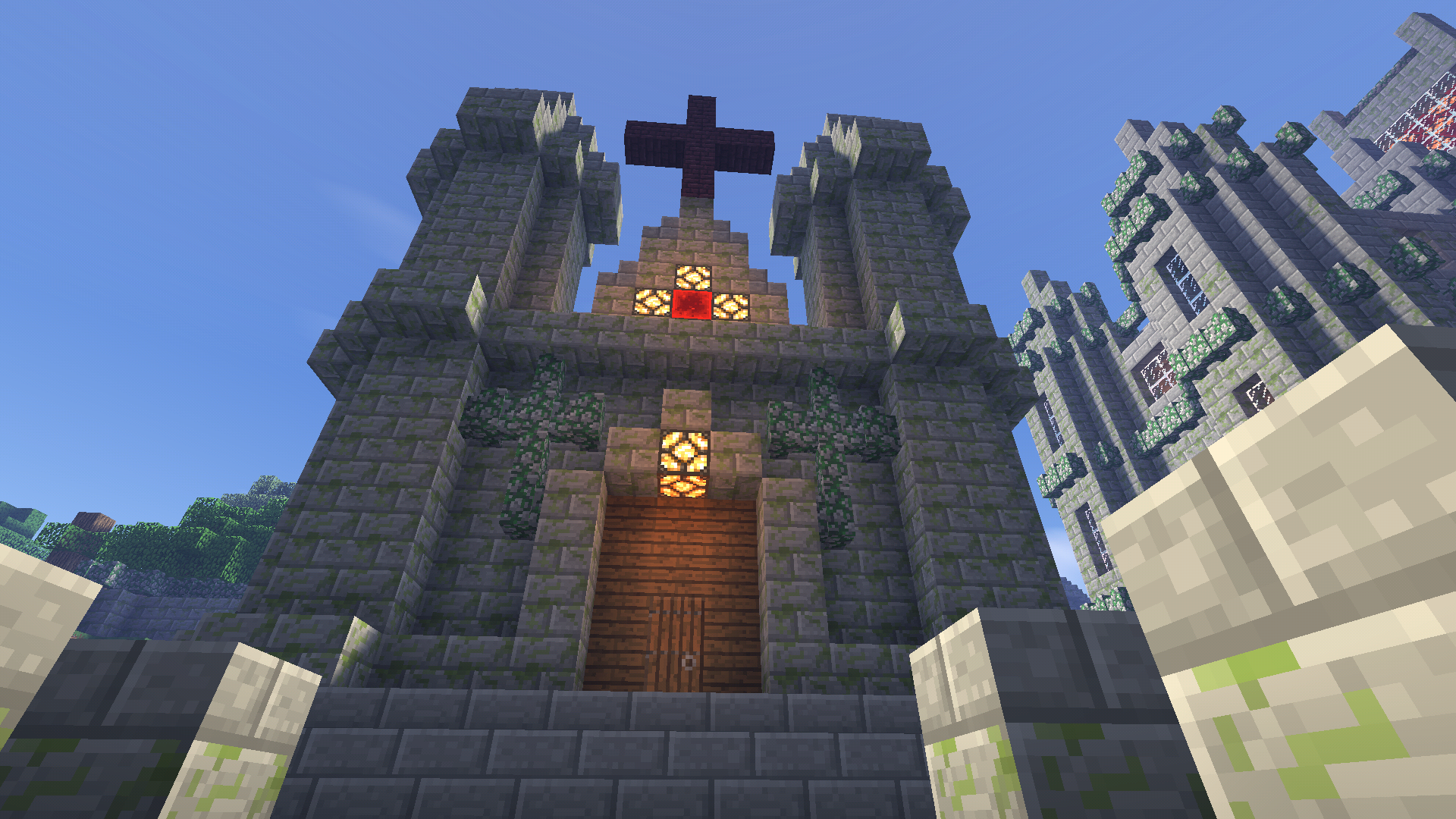 作为德古拉老头子的忠实粉丝,城堡里的建筑都是照着恶魔城系列里的