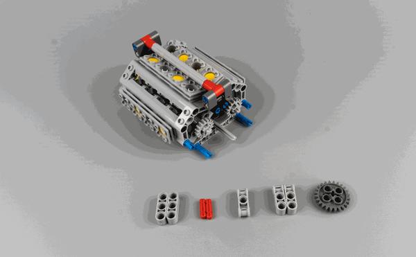 你值得拥有一部乐高w16发动机