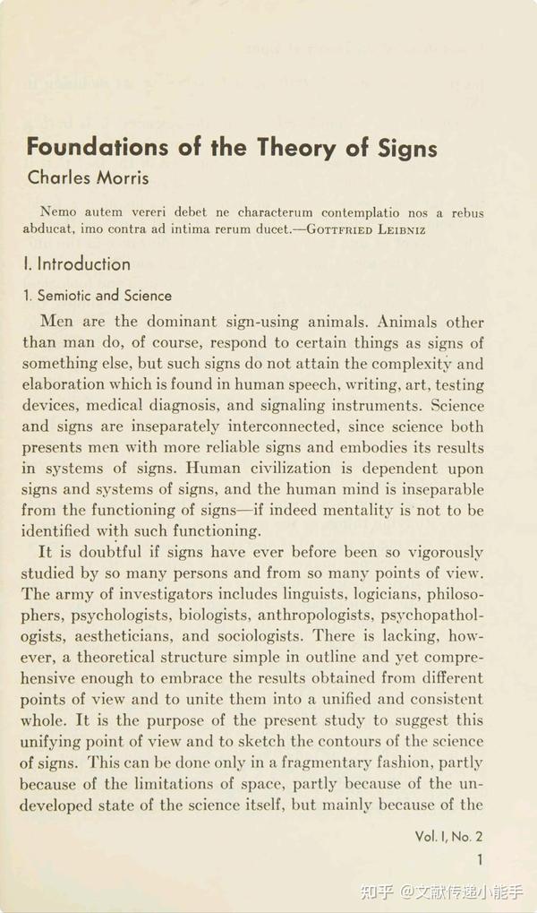  foundations of the theory of signs by morris charles w