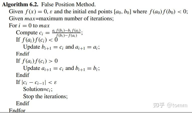 False Point 五种求解非线性方程的迭代方法及Fortran代码实现 - 知乎