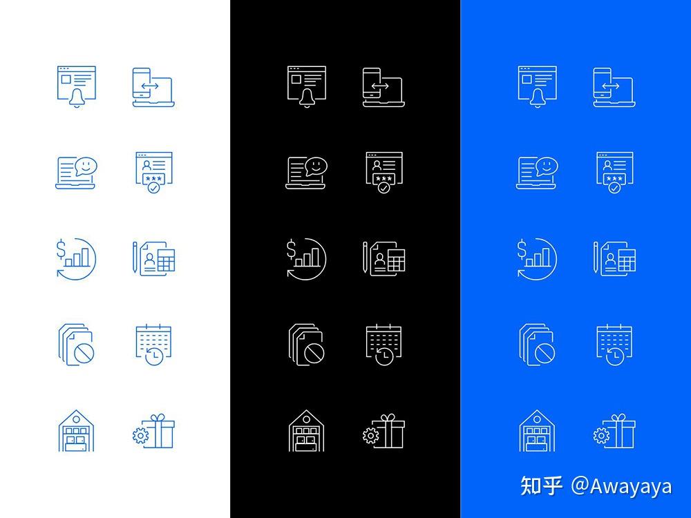 图标设计灵感|简洁线性icon图标设计 - 知乎