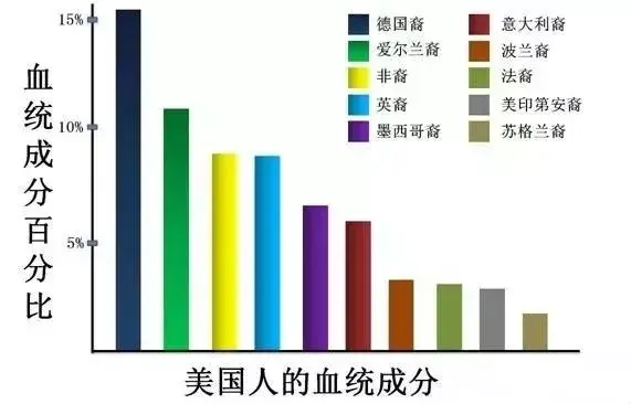 爱尔兰裔占据美国血统成分的第二位,人口优势明显爱尔兰裔在美国可