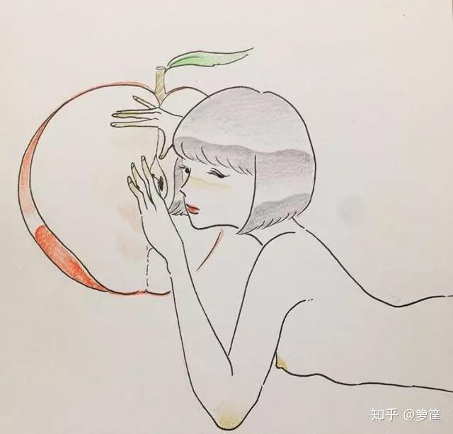 简笔画 | 寥寥几笔,迷倒一批,日本大尺度情趣简笔插画,看完一张脸就红