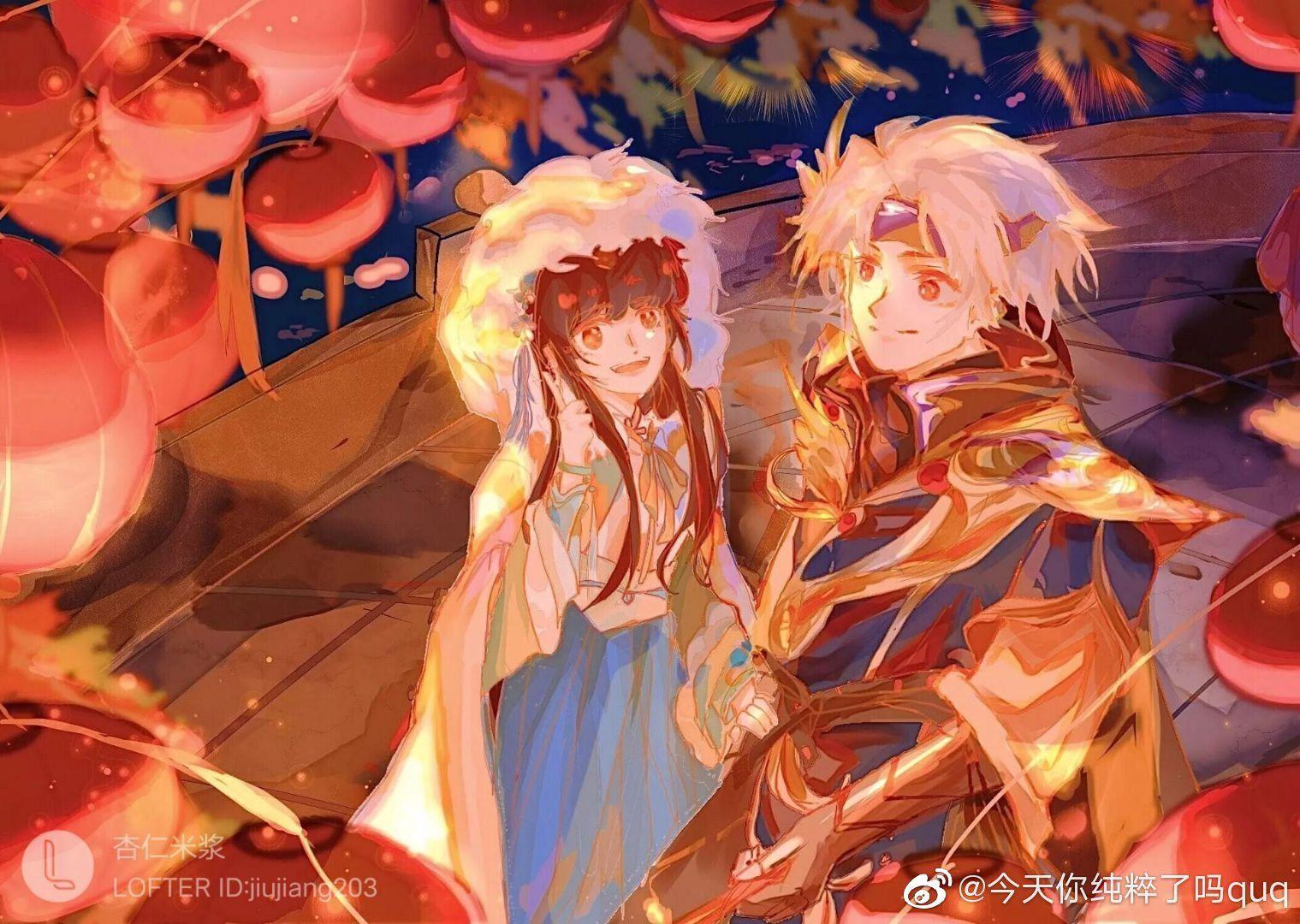 有没有东方曜和西施的动漫情头?