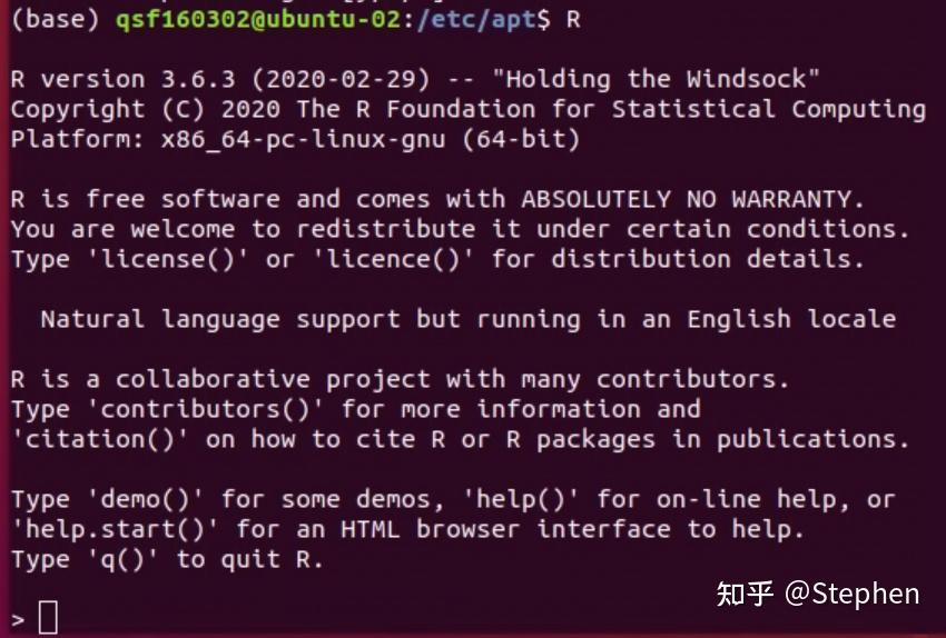 ubuntu 1804安装r语言