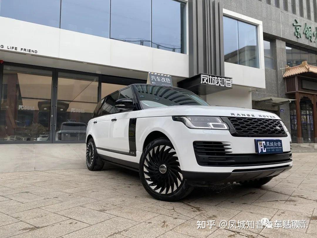 路虎揽胜车身改色经典黑白双拼色 - 知乎
