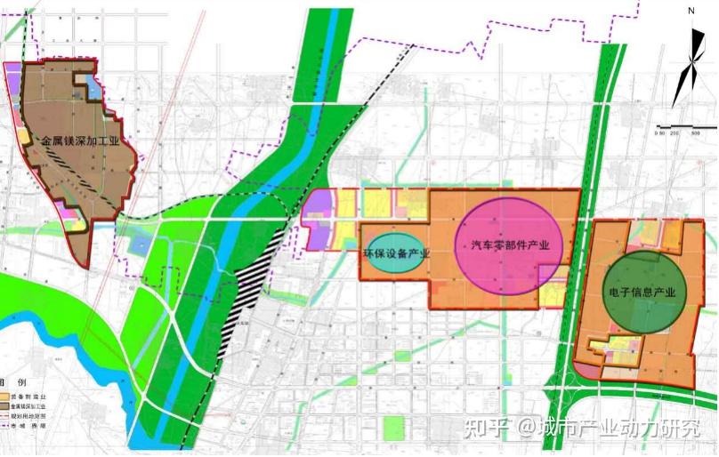 鹤壁开发区采用了一区多园的建设模式,每个园区集聚某一大类产业,在举