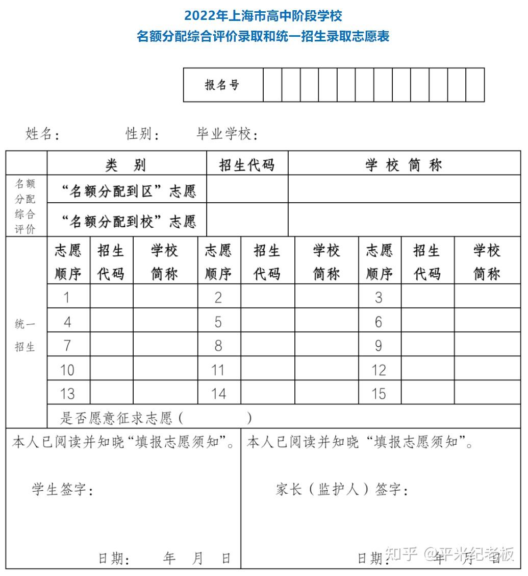 各批次志愿的填报都在中考后