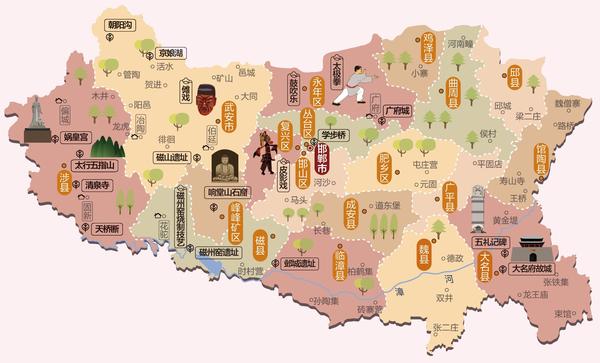 河北省旅游必备高清人文地图+11个地级市 - 知乎