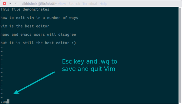 How To Exit Editor In Linux