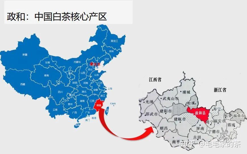 政和白茶地图图片