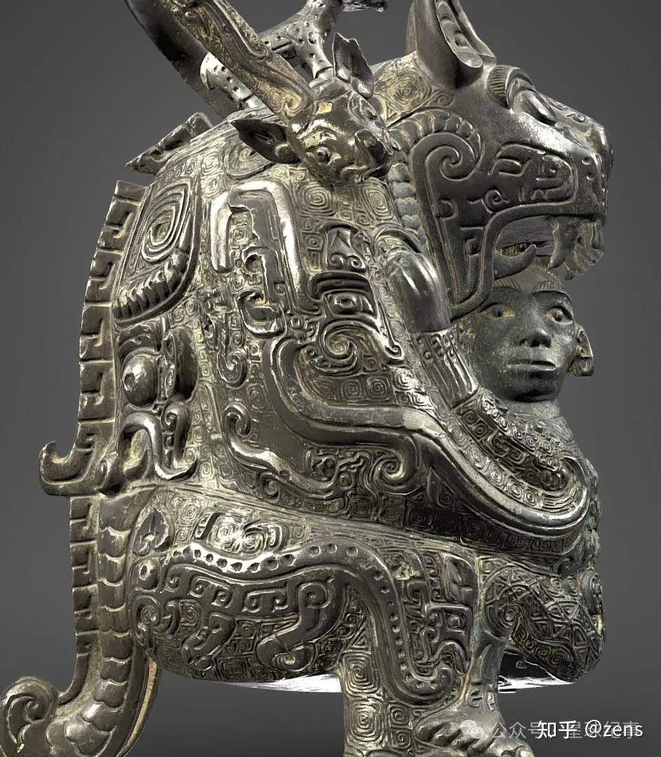 古代中国青銅器　食人虎箇　S２２ー２ v2-