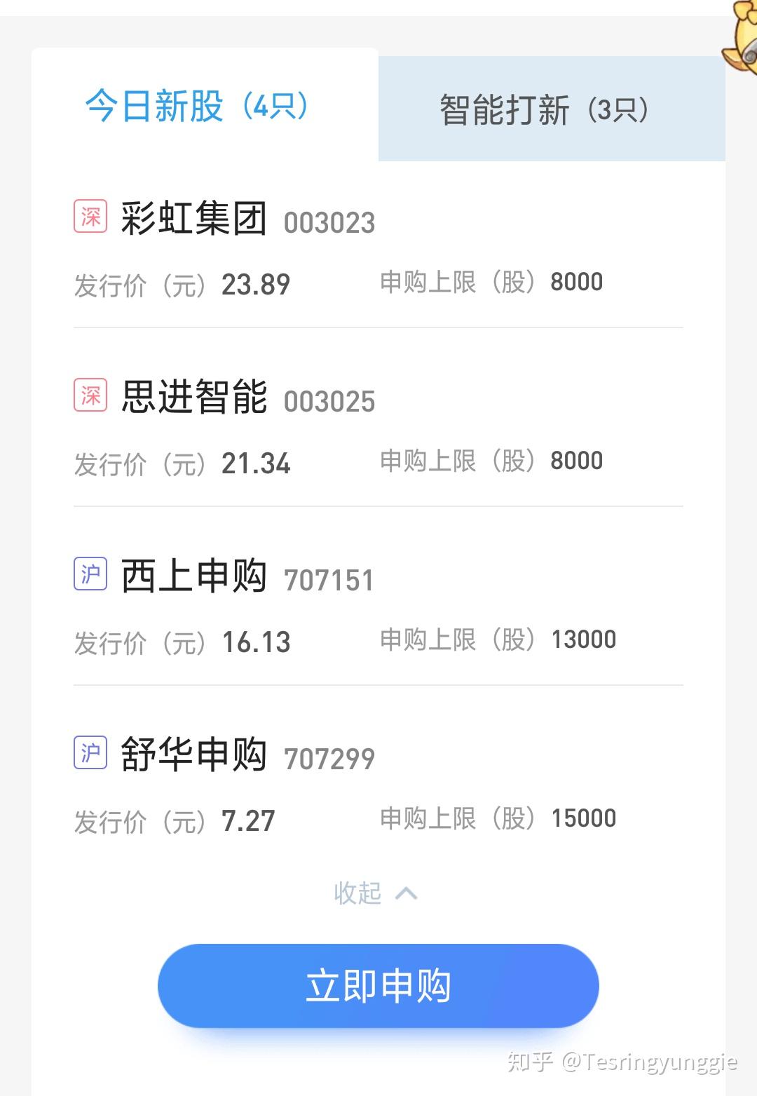 新股申购