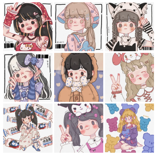 有没有让人眼前一亮的动漫闺蜜头像呀