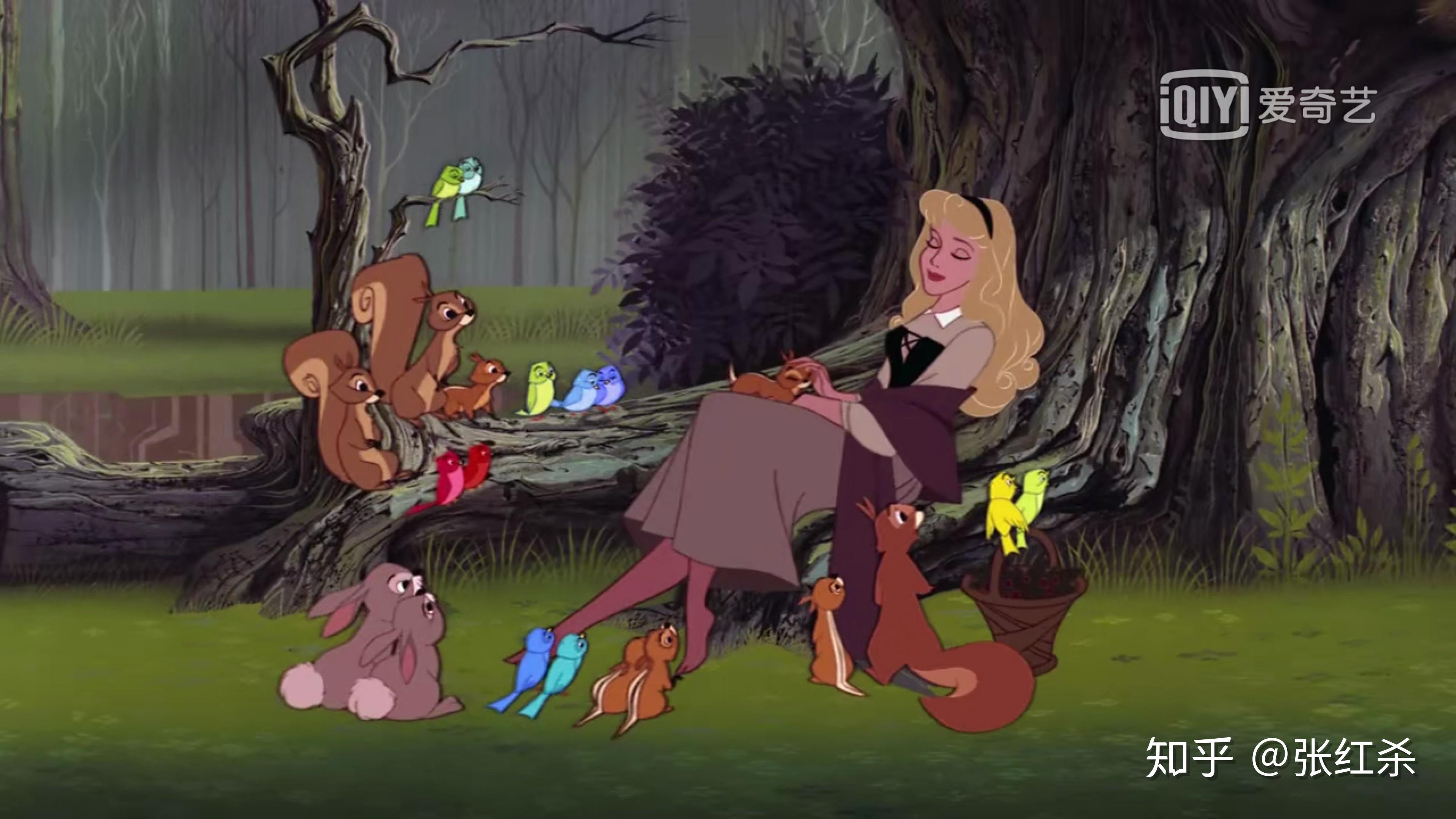 睡美人城堡为原型的迪士尼乐园城堡项目的启发,本片中的场景设置仿若