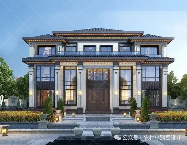 带电梯+复试客厅+三层新中式别墅，18套三层新中式带电梯自建房 - 知乎