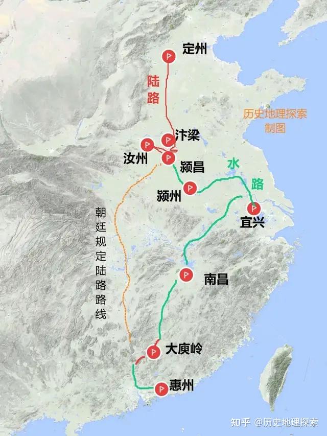 从苏轼贬谪岭南的行经路线,看古代的南北交通大动脉 - 知乎