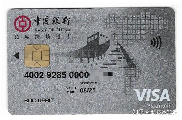 中国银行卡背面图片图片