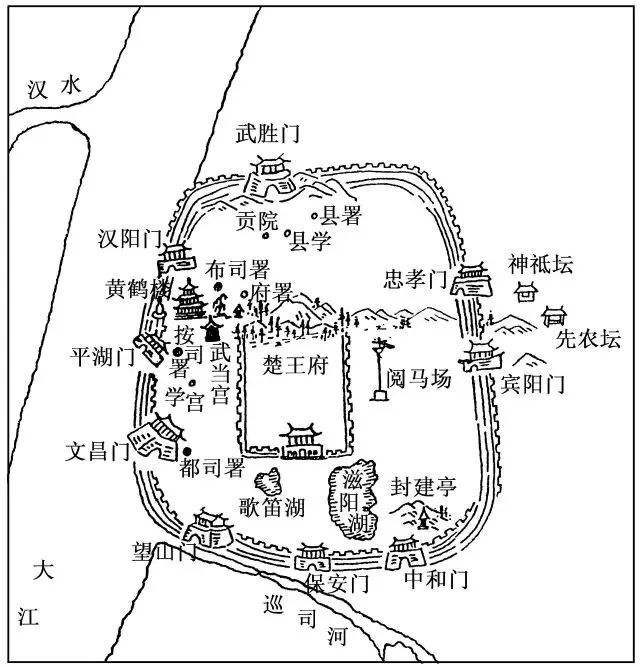清代武昌城示意图父亲和我有一点不相同的地方,就是他恨仪式,而我却真