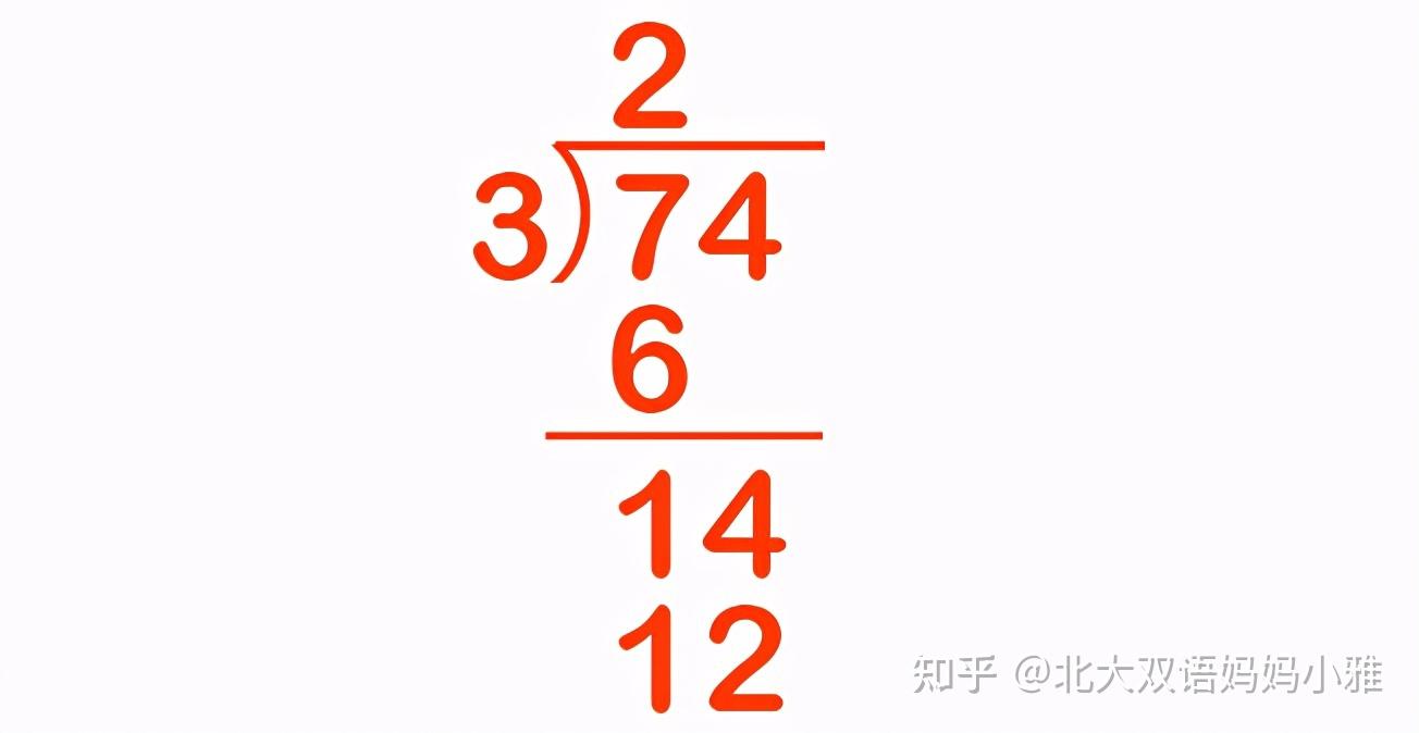 用英文教宝宝除法竖式- 知乎
