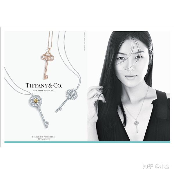 蒂芙尼钥匙项链吊坠国际超模刘雯自信诠释